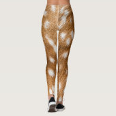 斑点を付けられたシカの毛皮の質 レギンス (裏面)