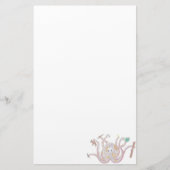 斑点を付けられたタコの文房具 便箋 (正面)