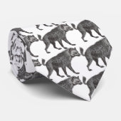 斑点を付けられたハイエナのタイ ネクタイ (ロール)