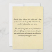 斑点を付けられたハイエナの招待状 招待状 (裏面)