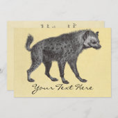 斑点を付けられたハイエナの招待状 招待状 (正面/裏面)