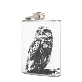 斑点を付けられたフクロウのフラスコ フラスク (左)