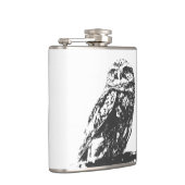 斑点を付けられたフクロウのフラスコ フラスク (右)