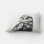 斑点を付けられたフクロウの枕 ランバークッション (裏面)