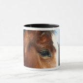 斑点を付けられた乗用馬 マグカップ (中央)