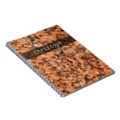 斑点を付けられた地質学の石の質の表面文字 ノートブック (右側)