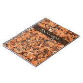 斑点を付けられた地質学の石の質の表面文字 ノートブック (左側)