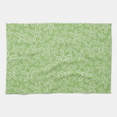 斑点を付けられた背景の貝パターン キッチンタオル (横)