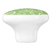 斑点を付けられた背景の貝パターン セラミックノブ (側面)