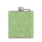 斑点を付けられた背景の貝パターン フラスク (裏面)