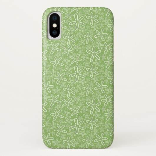 斑点を付けられた背景の貝パターン Case-Mate iPhoneケース (裏面)