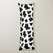 斑点を付けられたMoo牛オランダのホルスタイン動物の点 ボディピロー (裏面 (縦))