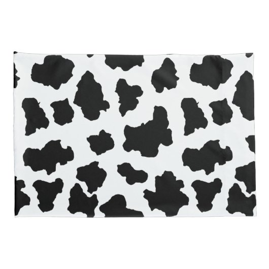 斑点を付けられたMoo牛オランダのホルスタイン動物の点 枕カバー (裏面-右)