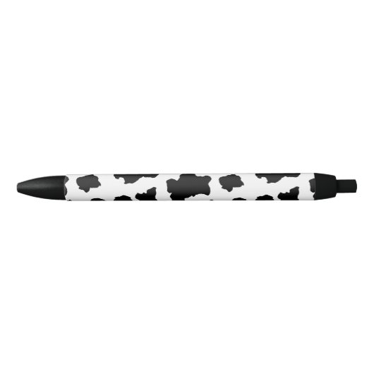 斑点を付けられたMoo牛オランダのホルスタイン動物の点 黒ボールペン (正面)