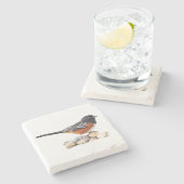 斑点を付けられたTOWHEE ストーンコースター (横)