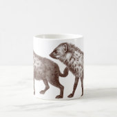 斑点を付けられる2またはシマハイエナ コーヒーマグカップ (中央)