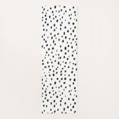 斑点ダルマティアンパターン（黒/白） ヨガマット (裏面)
