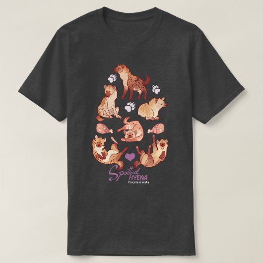 斑点ハイエナ Tシャツ (デザイン正面)