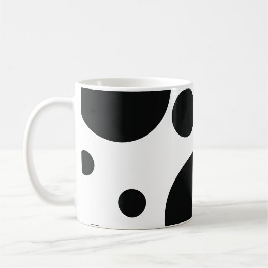 斑点パターン コーヒーマグカップ (左)