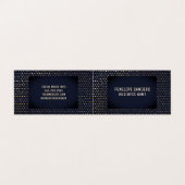 斑点パターン |ラグジュアリーダークブルー 名刺 (外部フラット)