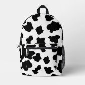 斑点モー牛オランダホルスタイン動物の斑点 プリントバックパック (正面)