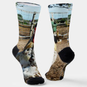 **「斑点女王陛下：斑点のある農場の雄鶏」** ソックス (傾斜あり)