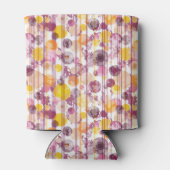 斑点状ストライプのの白 缶クーラー (裏面)