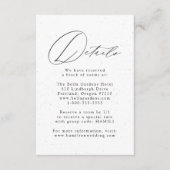 斑点白黒婚礼详情 エンクロージャーカード (正面)