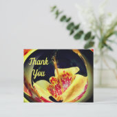 斑点百合抽象花卉感谢明信片 ポストカード (スタンド正面)