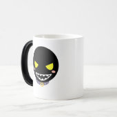 斑点黒い幽霊の頭部 モーフィングマグカップ (正面左)