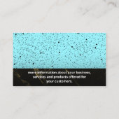 斑点 |黒い大理石トリム 名刺 (裏面)