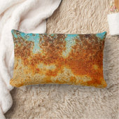 斑状さび埃ターコイズ工業抽象芸術 ランバークッション (ブランケット)