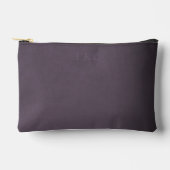 斑状の埃っぽいプラムの繊細なトリプルモノグラム アクセサリーポーチ (正面)