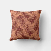 斑状の背葉景に赤茶色の クッション (裏面)