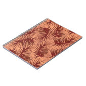 斑状の背葉景に赤茶色の ノートブック (左側)