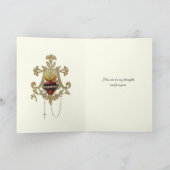 斑状ハートヴァージンメアリフローラモノグラム カード (内部)