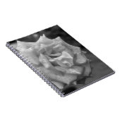 斑状バラ花(BW) ノートブック (右側)