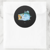 斑状マス魚釣り 男性へ ラウンドシール (バッグ)