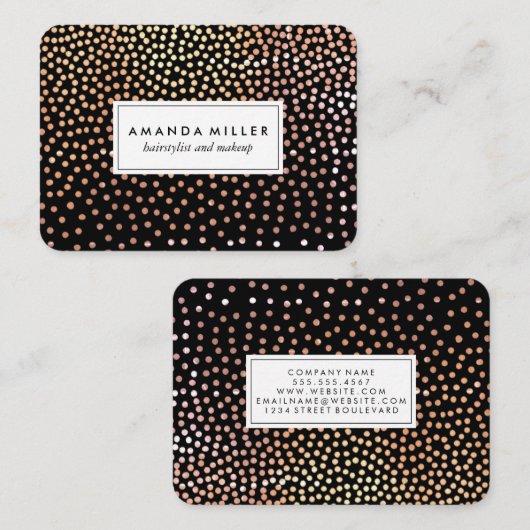 斑状モダン模様 名刺 (正面/裏面)