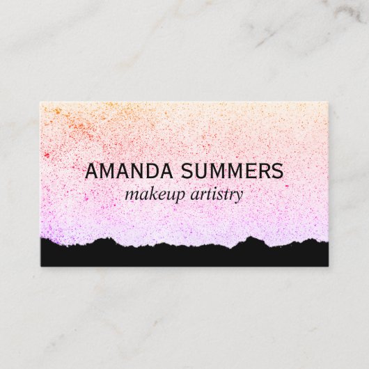 斑状モダン芸術的 名刺 (正面)