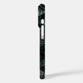 斑状葉 – 白い濃離れ色緑 Case-Mate iPhoneケース (裏面 / 左)