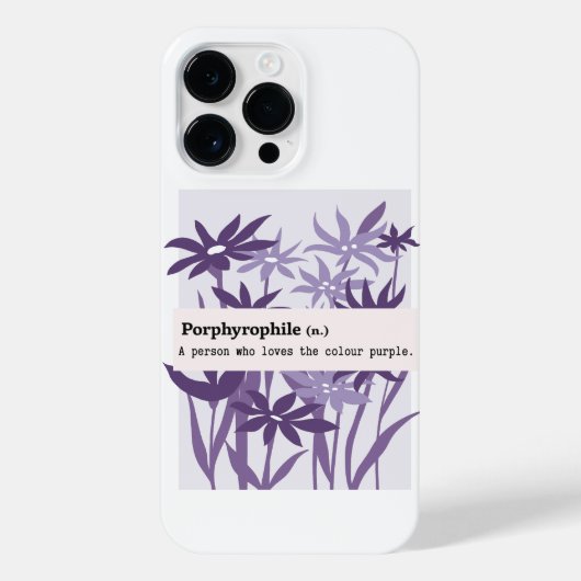 斑状赤紫色の花自然 iPhoneケース (裏面)