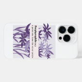 斑状赤紫色の花自然 iPhoneケース (裏面横)