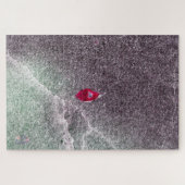 斑砂の赤い葉 ジグソーパズル (横)