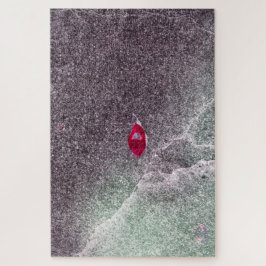 斑砂の赤い葉 ジグソーパズル