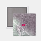 斑砂の赤い葉 マグネット (正面/裏面)