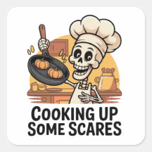 料理いくつかの怖いステッカー