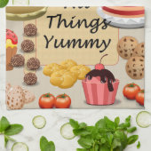 料理おいしいもの キッチンタオル (折り畳み)