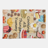 料理おいしいもの キッチンタオル (横)