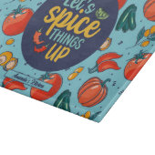 料理おもしろいスパイス物アップ野菜パターン カッティングボード (角)